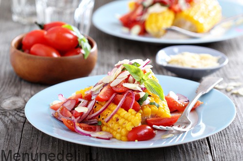 Салат из запеченной кукурузы