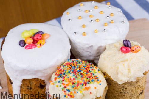 Рецепт глазури для кулича с пошаговыми фото | Меню недели