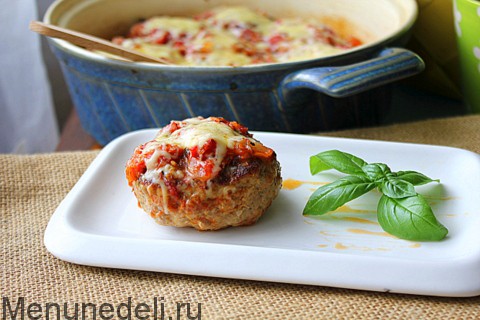 Котлеты в духовке с помидорами и сыром: рецепт с фото | Меню недели