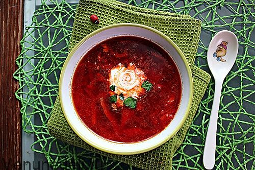 Рецепт свекольника с мясом и сметаной как в детском саду с фото пошагово | Меню недели