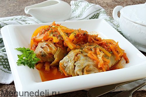 Рецепт голубцов с грибами постных с фото | Меню недели