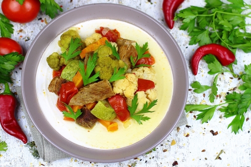 Сочные овощи с мясом в мультиварке: рецепт пошаговый с фото | Меню недели