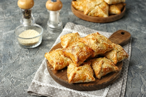 Самса с курицей и грибами | Меню недели