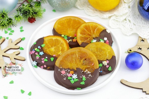 Апельсины в шоколаде